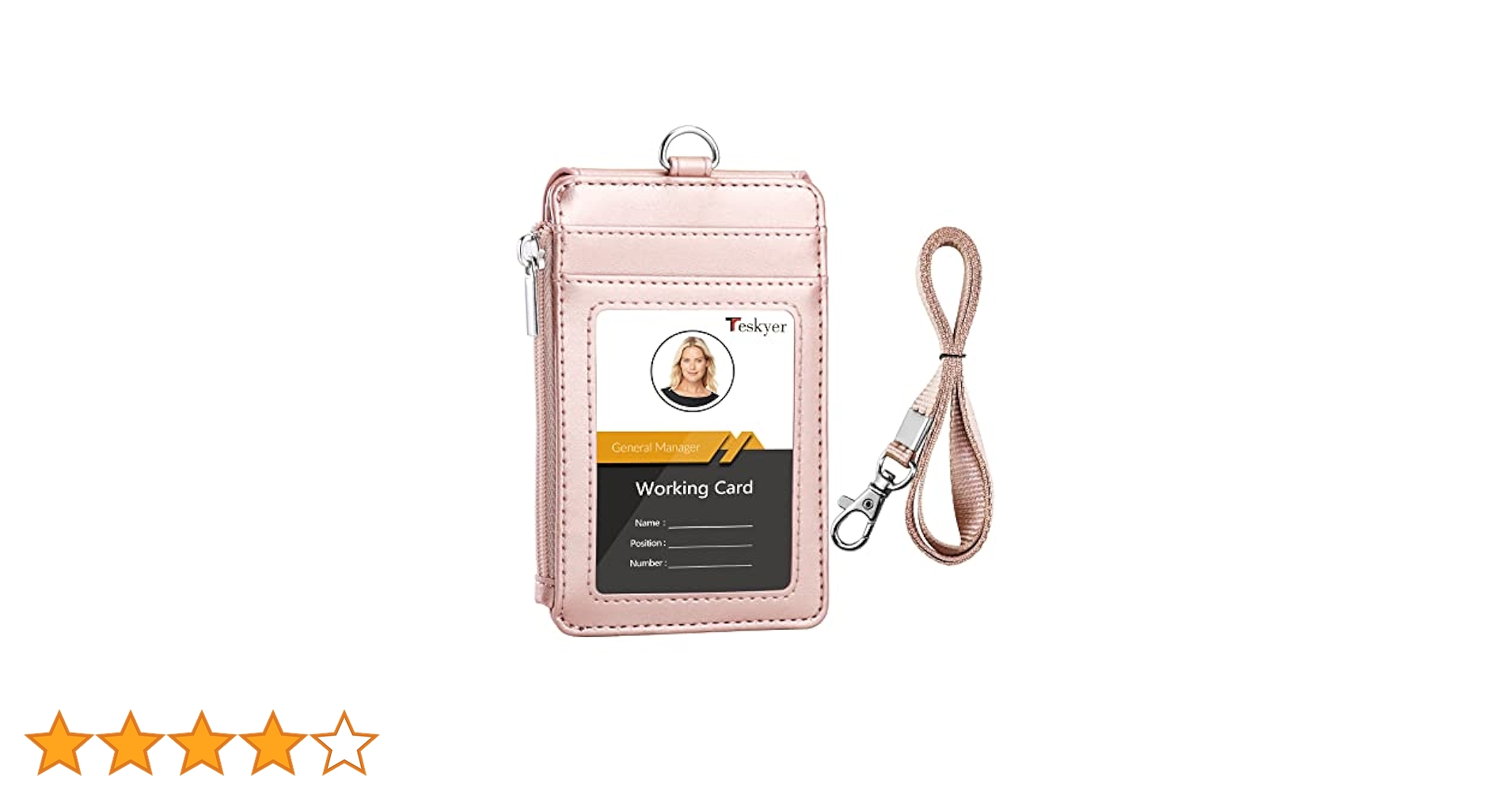 Amazon.co.jp: Teskyer カードホルダー ネームホルダー 五つ